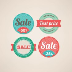 Set of sale labels N7