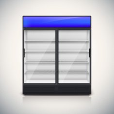 Double fridge with glass door N3