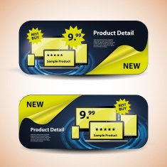Header or Banner Design Set N4