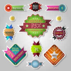 sale stickers set N2