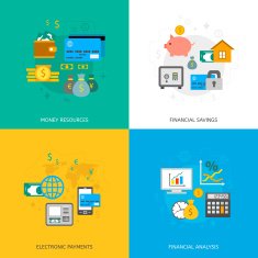 Set of finance and money icons N3