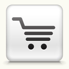 Square Button with Shopping Cart N11