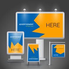 Outdoor advertising template