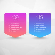 Two Vector Pricing Tables N2