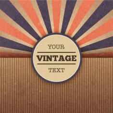 Retro sunburst cover layout N2