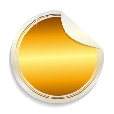 Gold Label Sign Template Vector Illustration N16