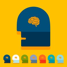 Flat design head N3