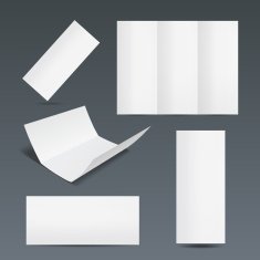 Set of templates for a leaflet or flyer