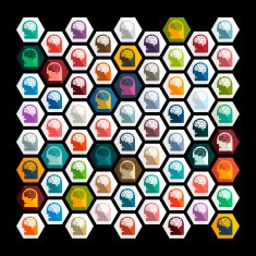 Flat design head N9