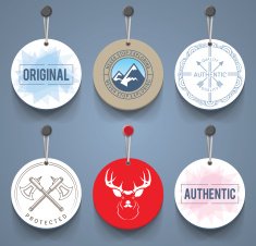 Badges with cords