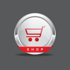 Shopping Cart Round Vector Button Icon N7