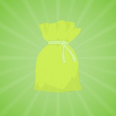 Simple purse on a background