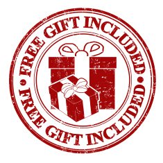 Free gift included stamp
