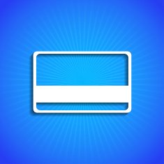 Vector icon on blue background Eps10 N10