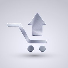 Vector full metal icon on blue background Eps10 N14