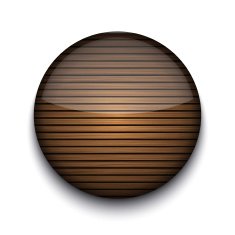 Vector circle wooden app icon N5