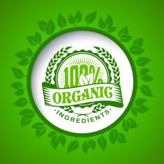 Round eco green stamp vector label N2