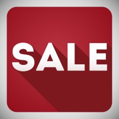 Sale flat design icon for your business and promo N2