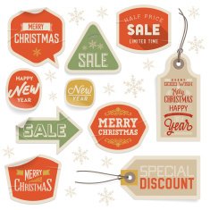 Stickers & Labels for Christmas and New Year N9