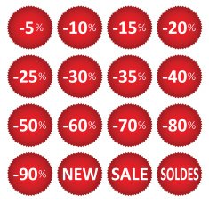 ribbons labels stickers N2