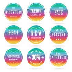 Modern labels set N3
