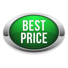 Green silver best price button