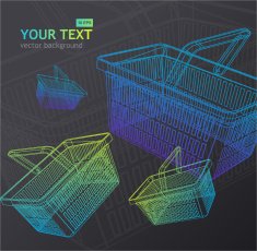 Shopping basket background N3