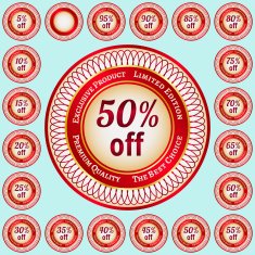 Stickers for discounts