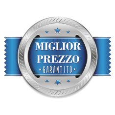 Blue best price button with ribbon