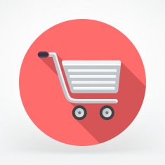 Flat Shopping Cart Icon