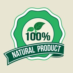 Vector Label for Natural Products