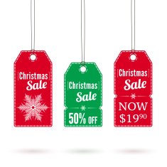 Christmas sale label N8