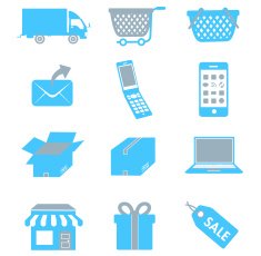 Net shopping icons Vector N3