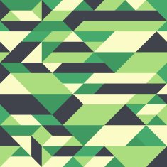Retro seamless pattern with colorful triangles and rhombuses N2