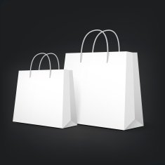 3d blank shopping bags N12