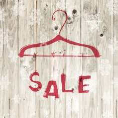 Christmas Sale Retro Poster