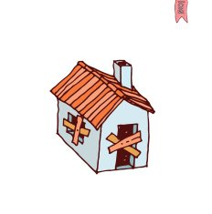 ruin House icon vector illustration N5