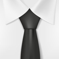 white shirt and black tie N2