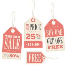 Vintage Retail Labels N8