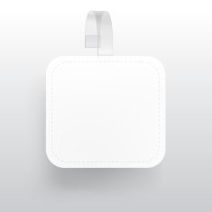 Vector Blank Wobbler with Transparent Strip Isolated on a White N2