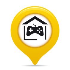 Video game store map pointer