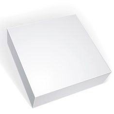 Package white box design isolated on background template N8