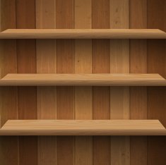 Wooden shelves background N2