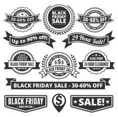 Black Friday Banners & Badges Set