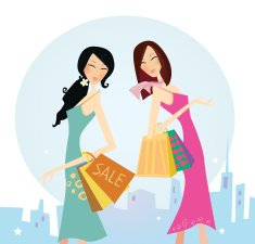 Shopping womans in the city N2