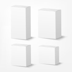 packing box on white background