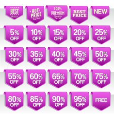 Discount price tag set N11