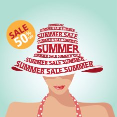 Summer Sale Swimming Suit Shopping and Typography N2