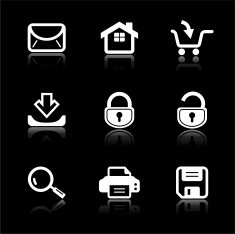 Web Black & White Icon Set