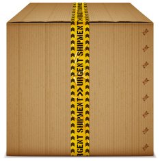urgent shipment box